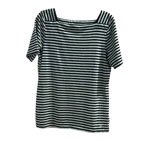 Tommy square neck striped tee - Picture 1 of 3